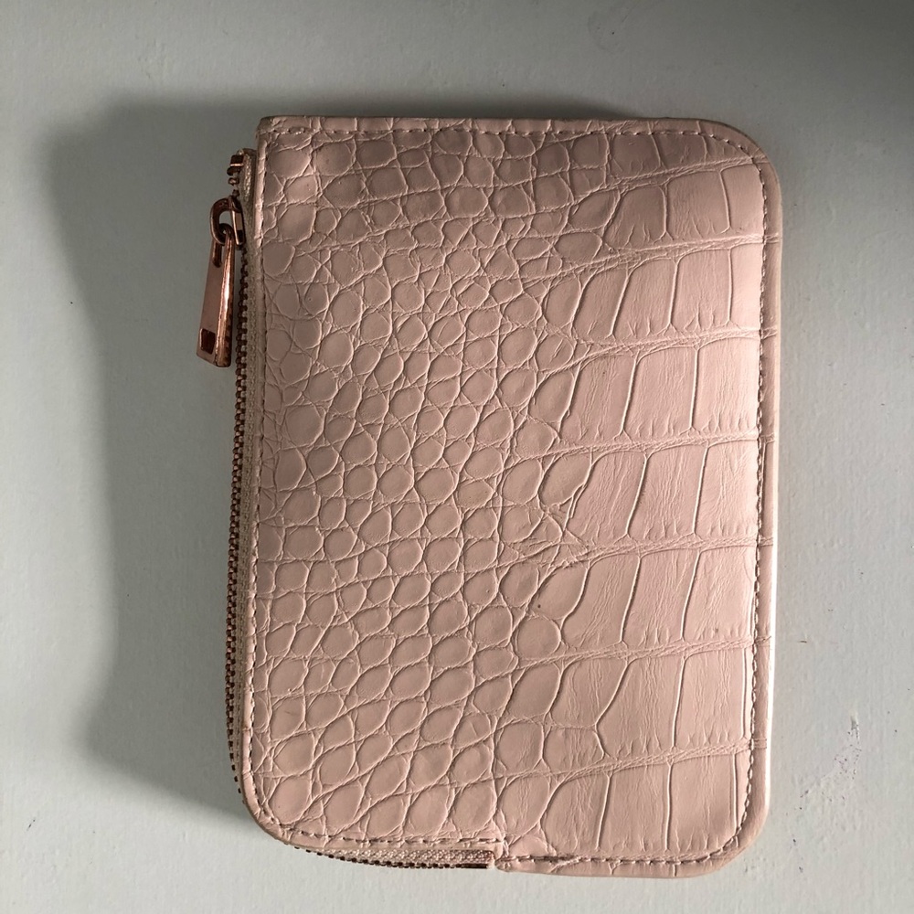 Baby Pink Snakeskin Coin Purse